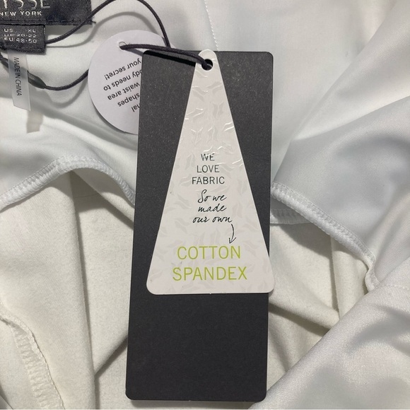 LYSSE SZ XL Alder Mesh Detail Crop Off White Comfort Leggings New With Tags - Picture 7 of 11